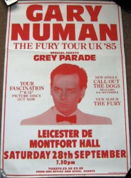 Gary Numan 1985 Venue Poster Leicester